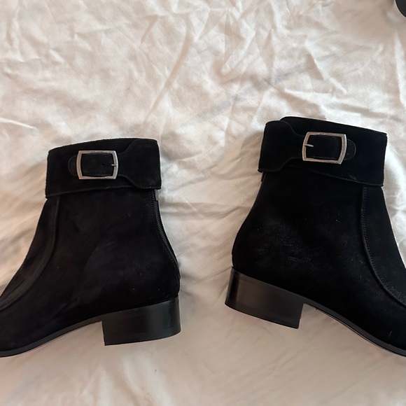 Saint Laurent Suede Ankle Boots - Picture 3 of 6